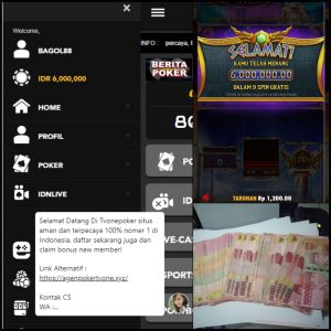 Bukti kemenangan Permainan Lengkap Tvonepoker